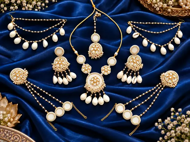 Pearl Shell Maharani Jewellery Set