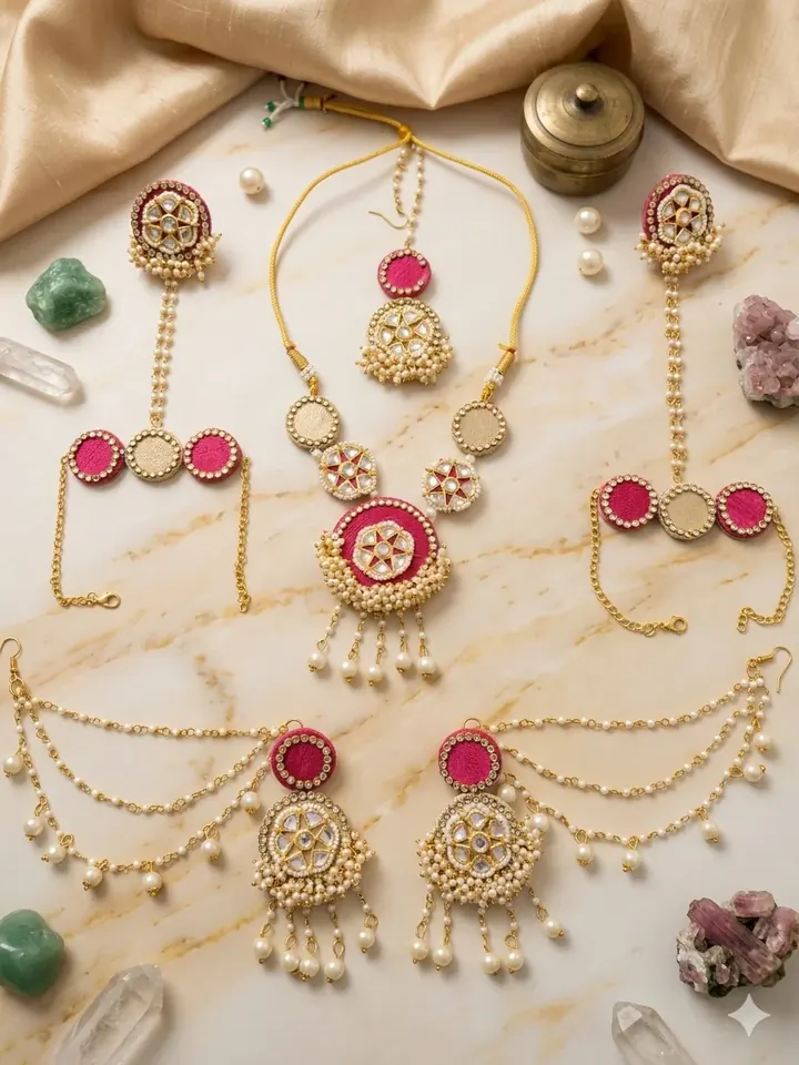 Golden Pearl Shell Elegance Set
